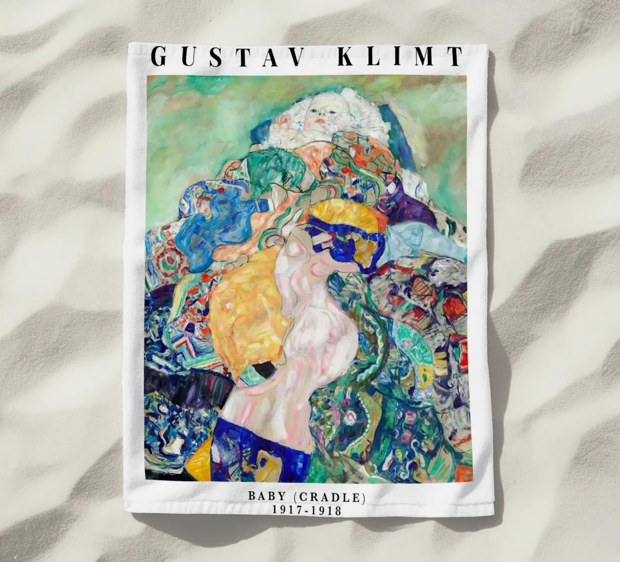 Culla di Gustav Klimt 1917-1918 telo mare da Lile Shop