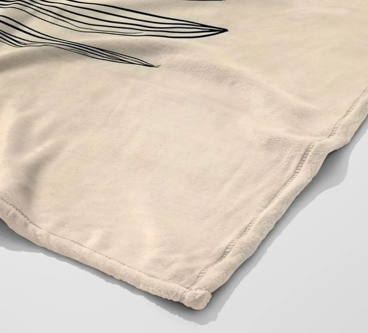 Palmwedel minimalista coperta in pile da Studio Verde