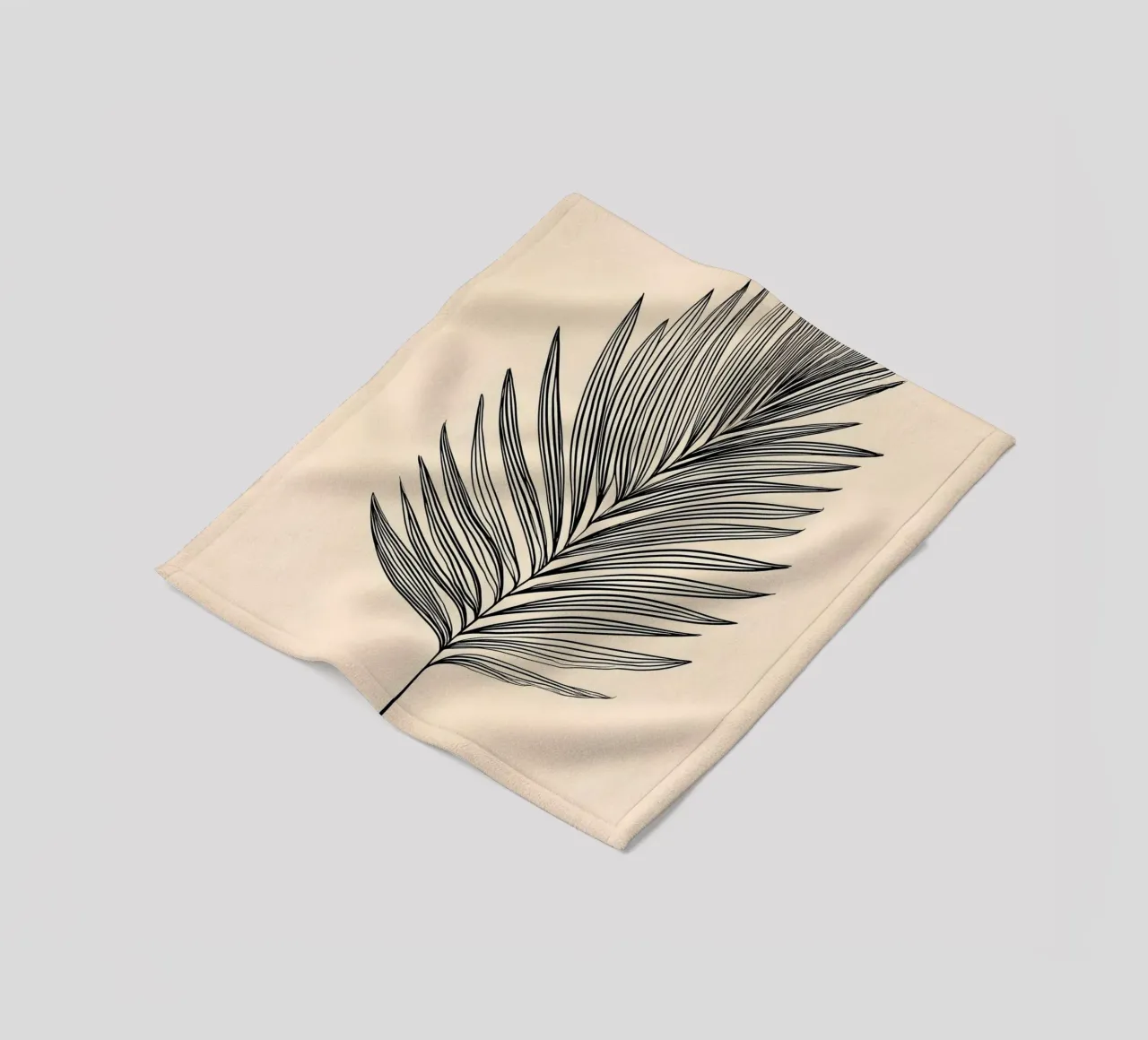 Palmwedel minimalista coperta in pile da Studio Verde