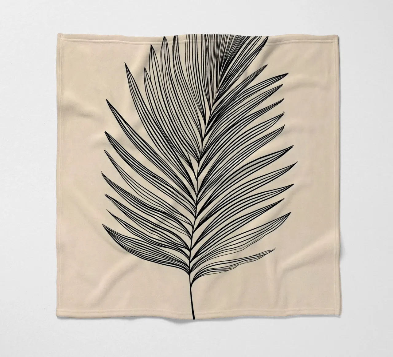 Palmwedel minimalista coperta in pile da Studio Verde