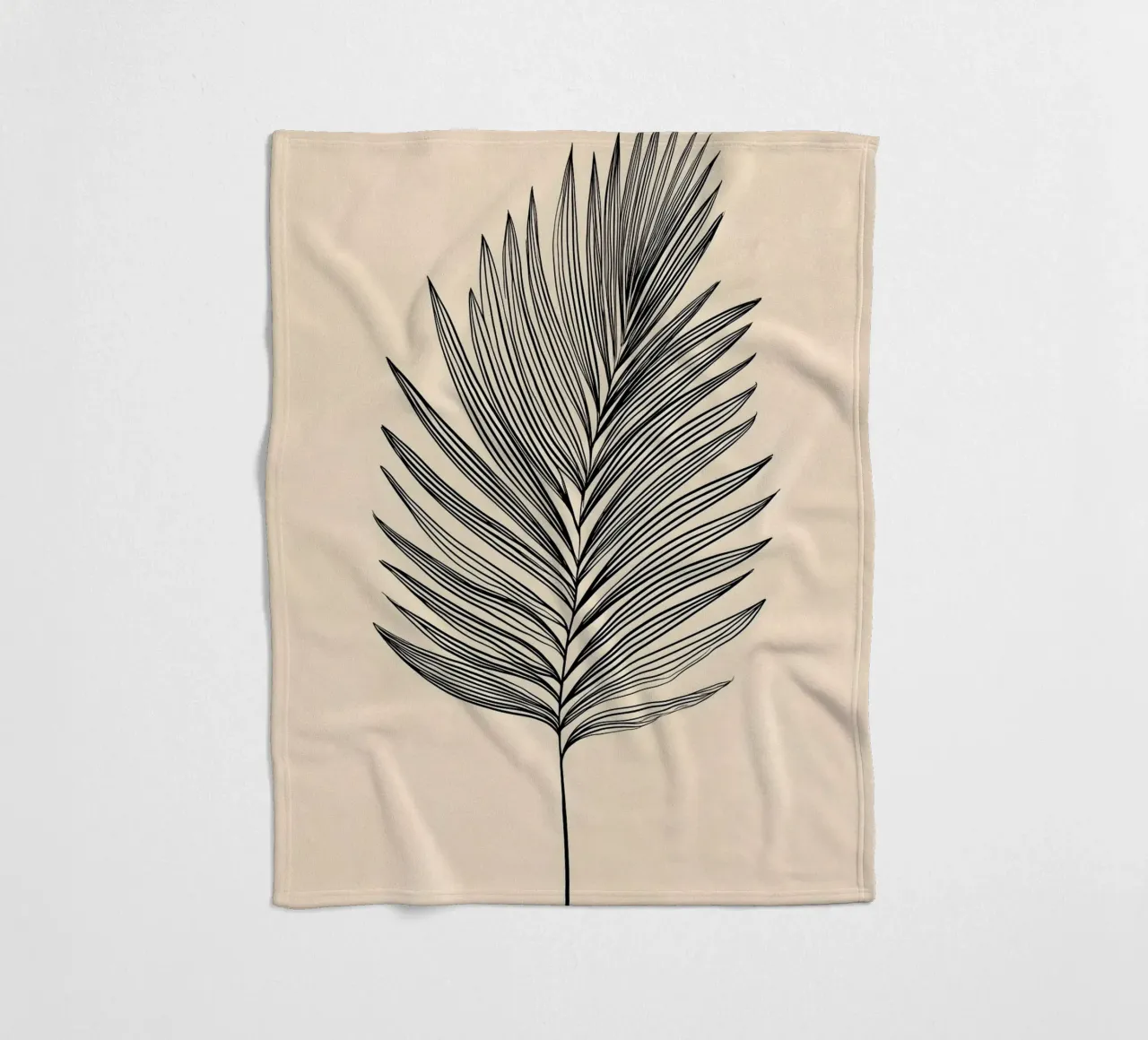 Palmwedel minimalista coperta in pile da Studio Verde