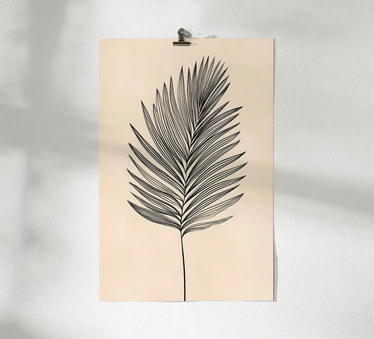 Palmwedel minimalista carta hahnemühle da Studio Verde