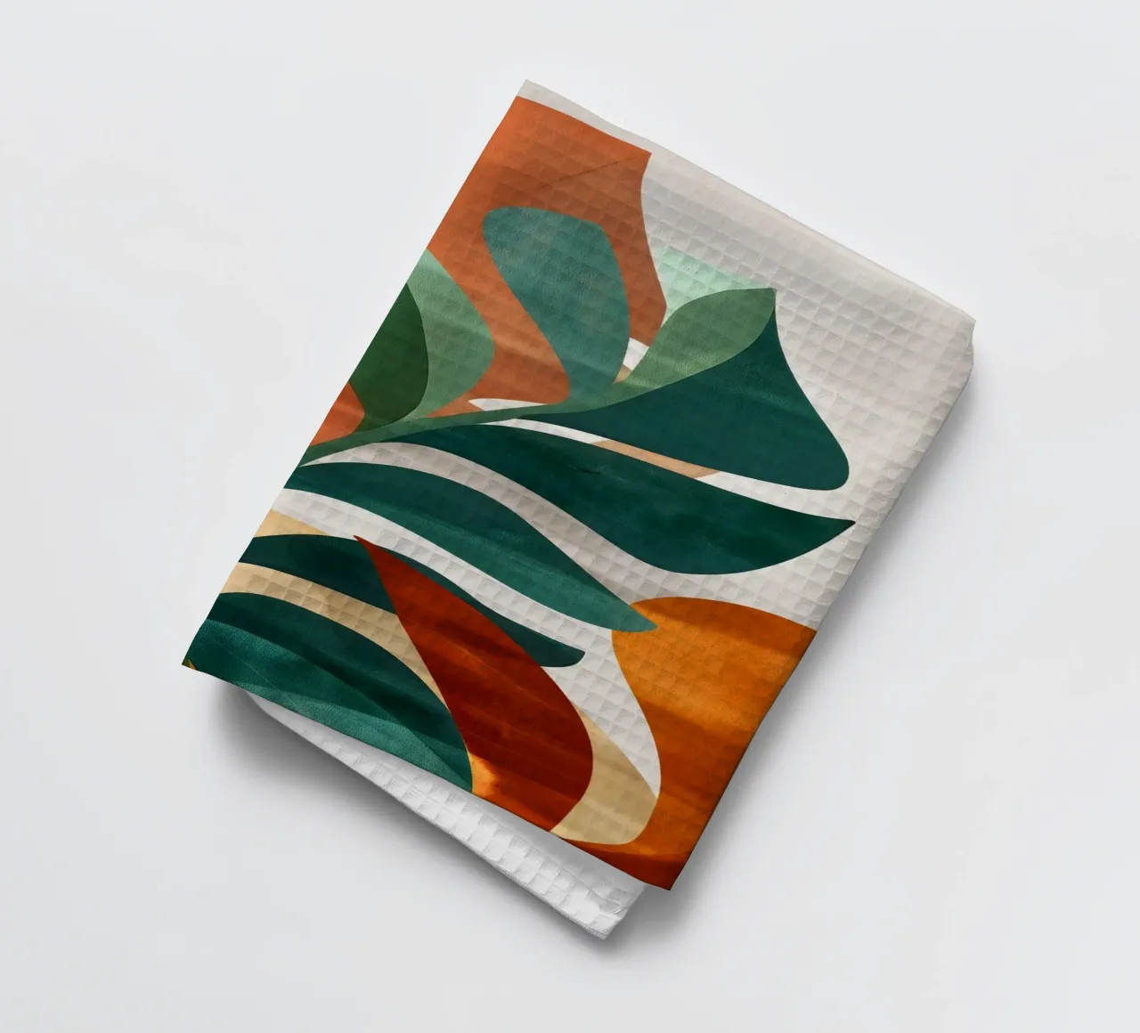 Monstera art tea towel by Studio Verde