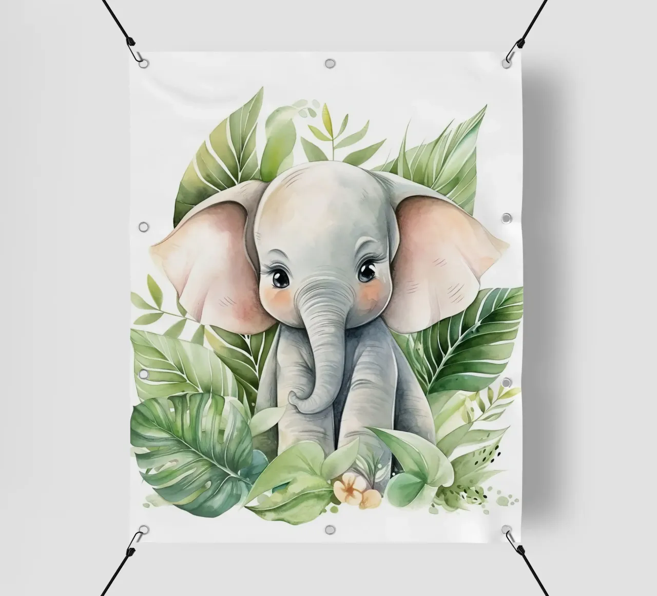 Jungle Baby Elephant pvc cover by vintageshop