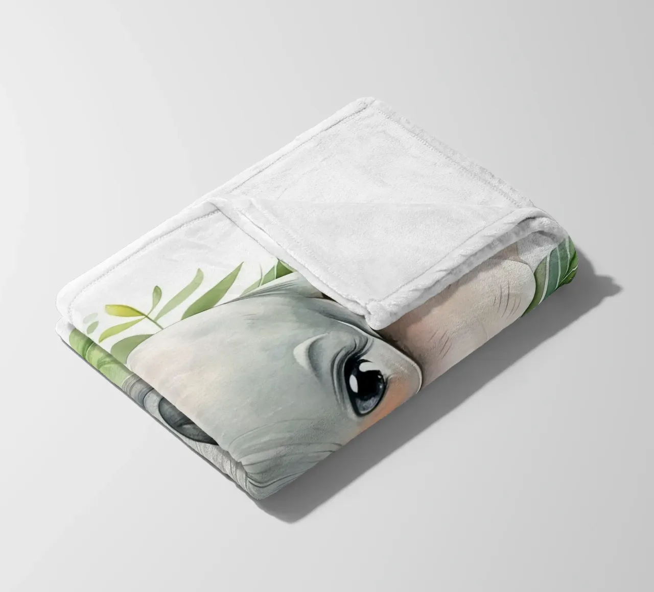 Jungle Baby Elephant coperta in pile da vintageshop
