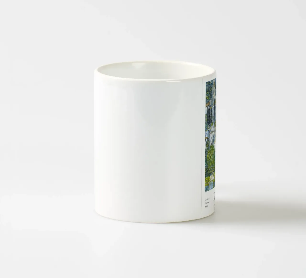 Chiesa di Gustav Klimt a Cassone 1913 tazza in ceramica da Lile Shop