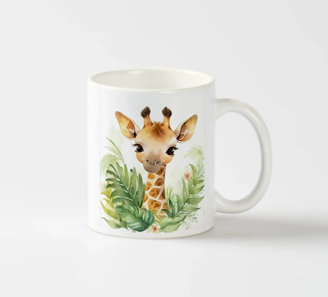 Gentle Jungle Giraffe ceramic mug by vintageshop