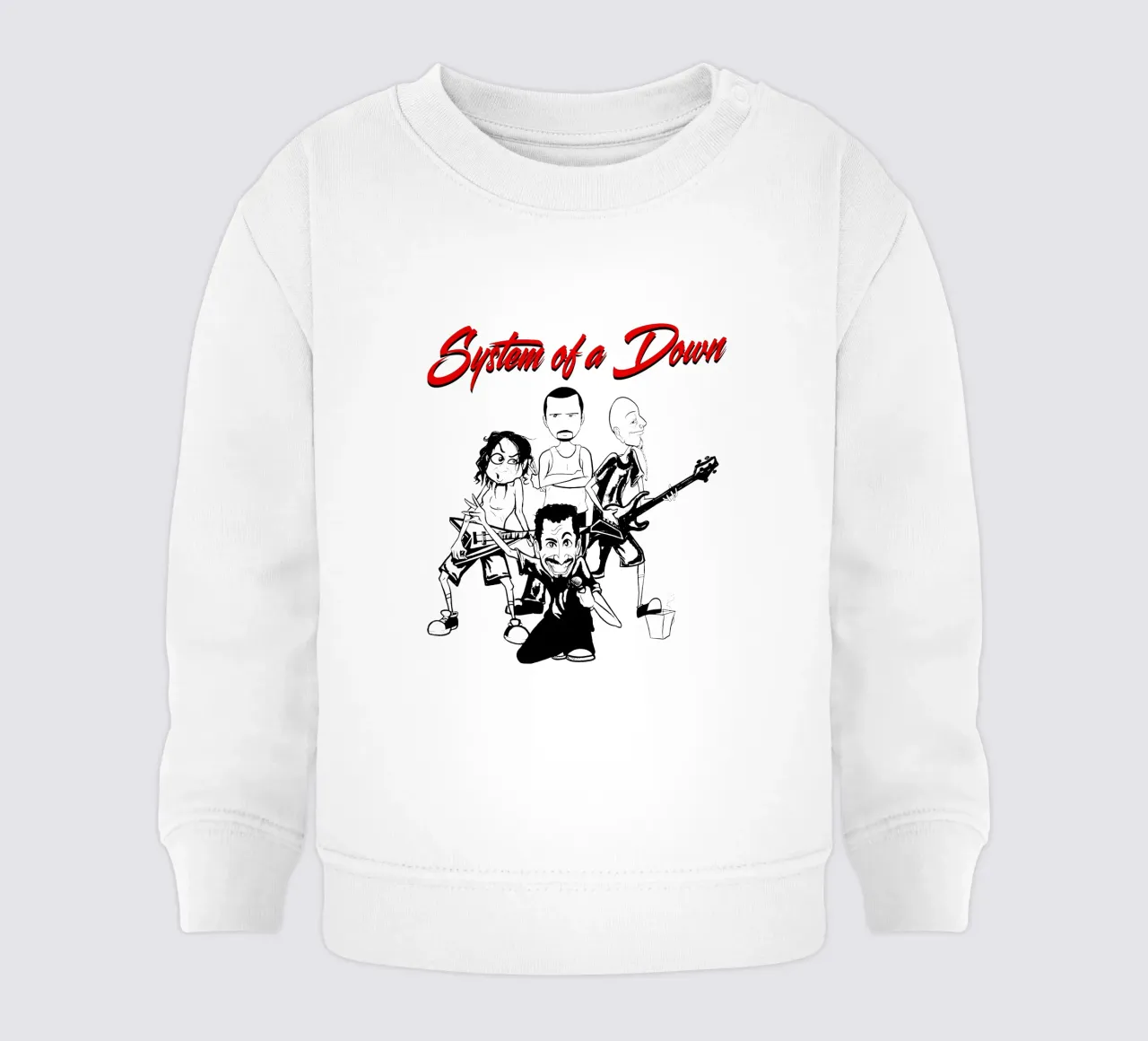 Il cartone animato di System of a Down T-SHIRT felpa neonato da ninetyfourdesign_