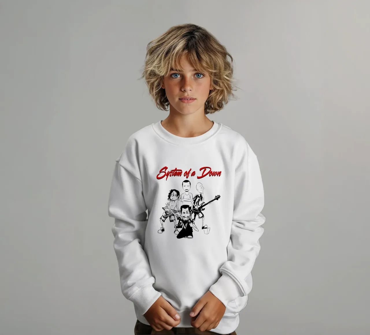 Il cartone animato di System of a Down T-SHIRT felpa bambino da ninetyfourdesign_