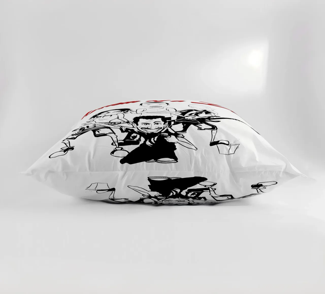 Il cartone animato di System of a Down T-SHIRT cuscino da ninetyfourdesign_