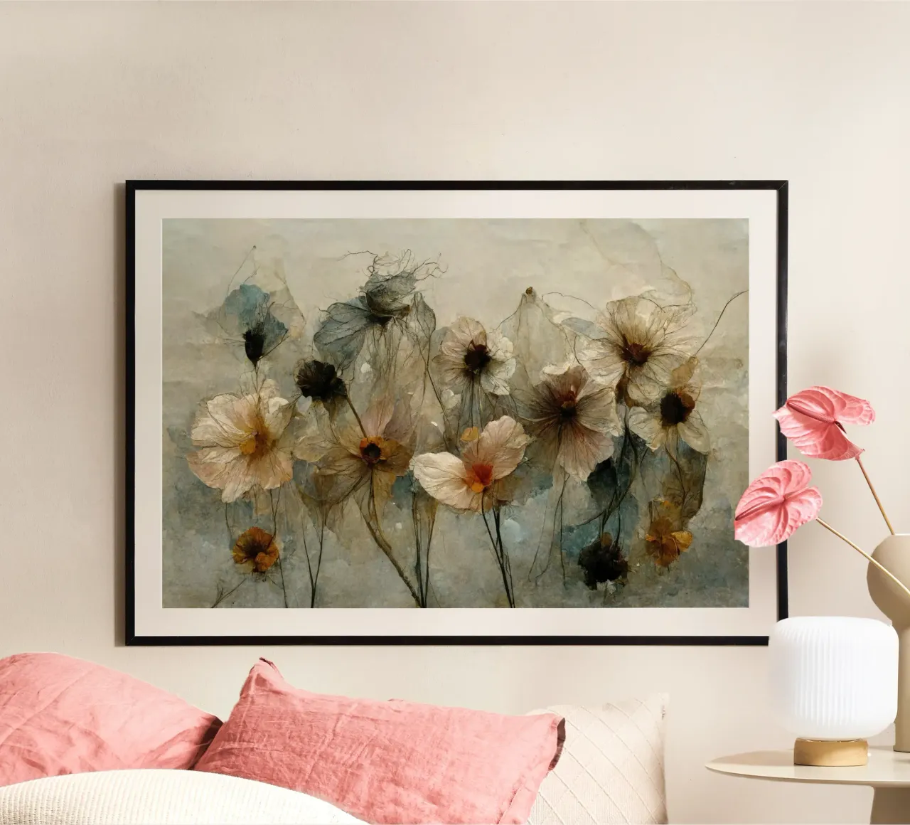 Dry Beauties No 3 poster con telaio in alluminio da treechild