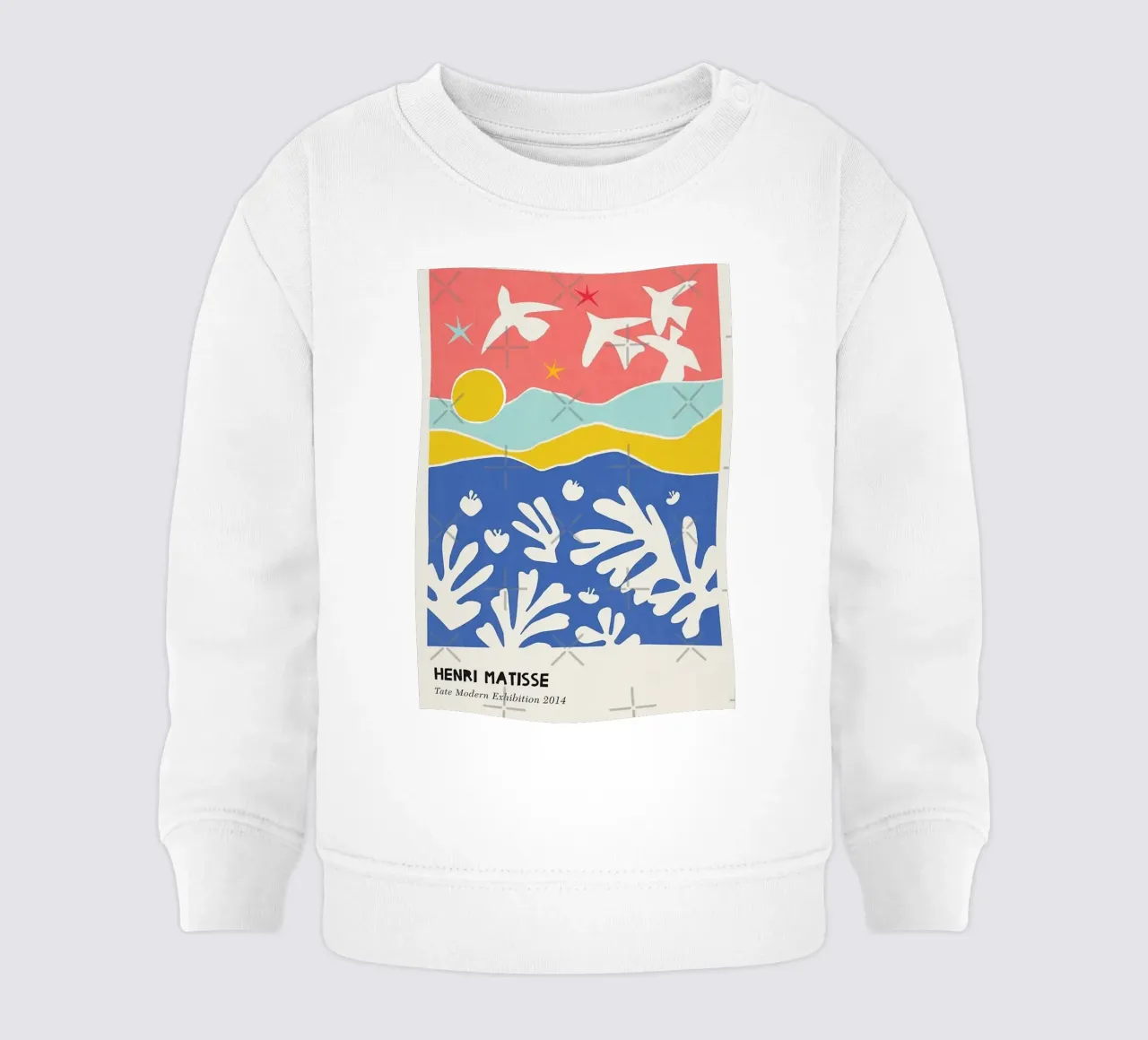 doves flying over the waves during the day baby sweatshirt by sazkia art