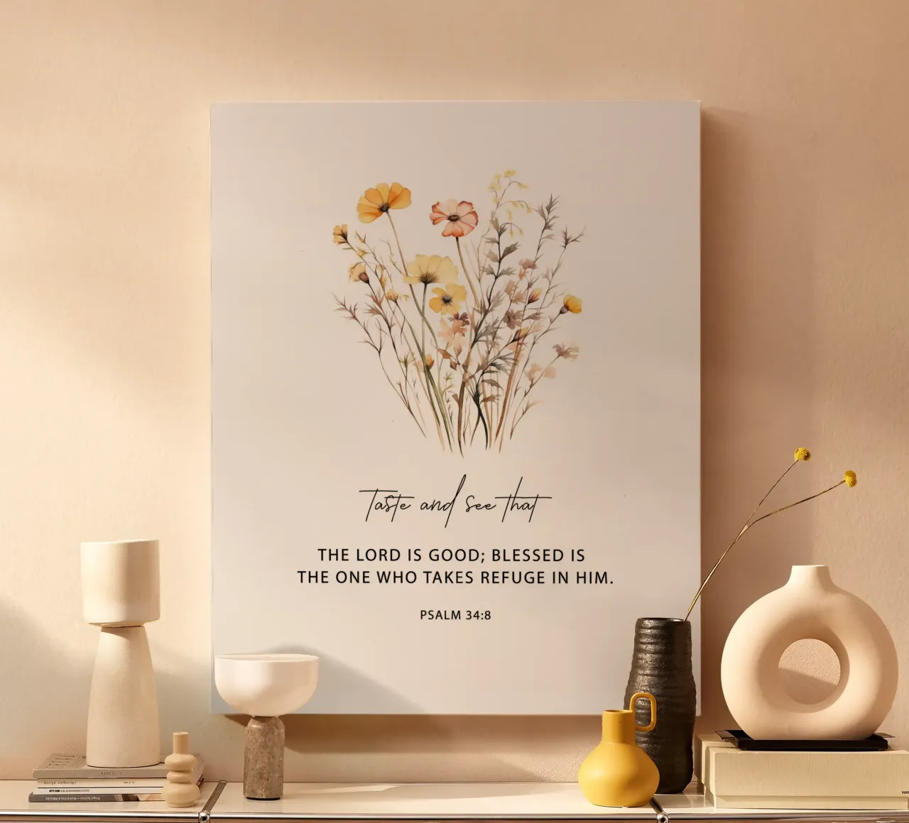 Taste and See Goodness canvas by vintageshop