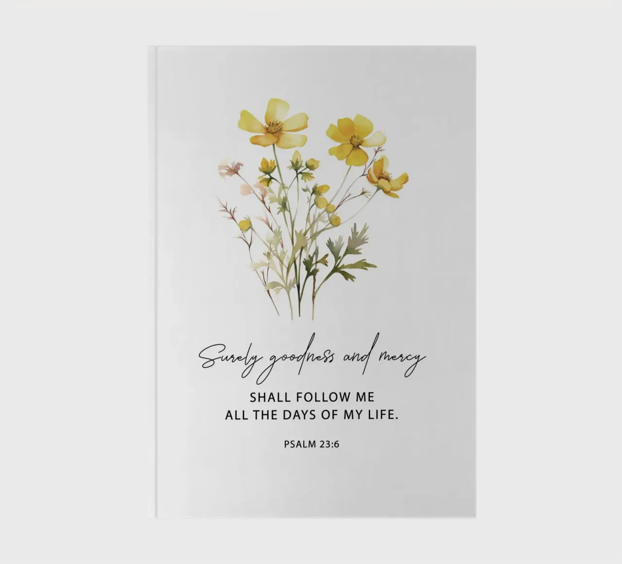 Goodness and Mercy Bloom notebook by vintageshop