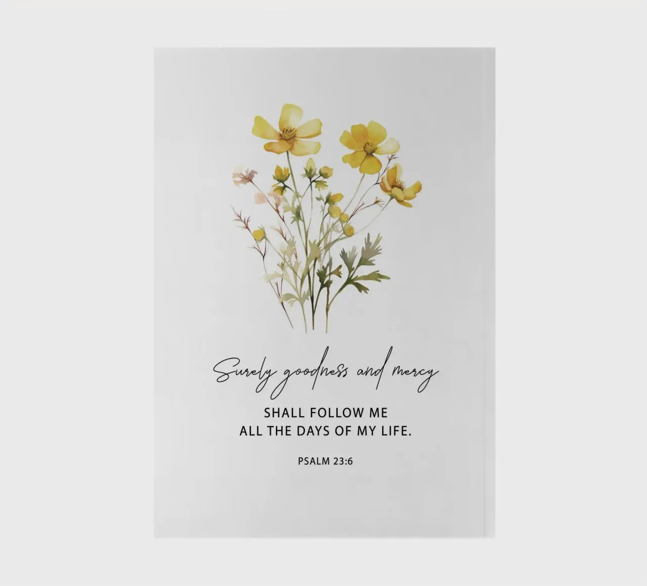 Goodness and Mercy Bloom notebook by vintageshop