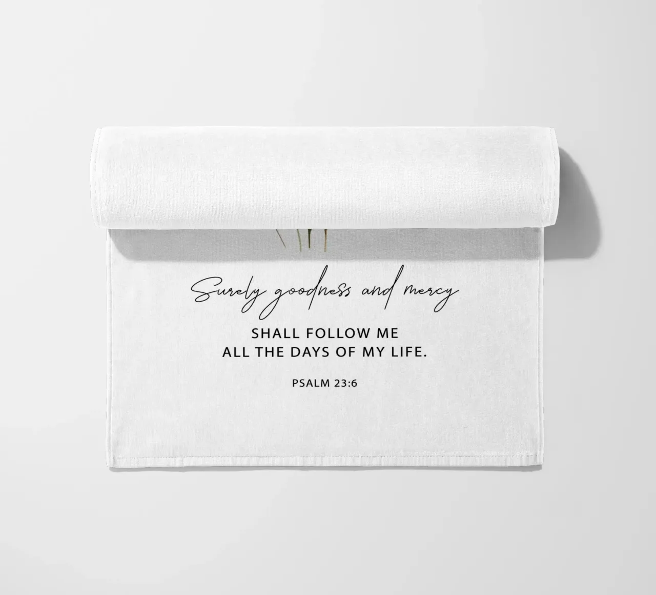 Goodness and Mercy Bloom beach towel by vintageshop