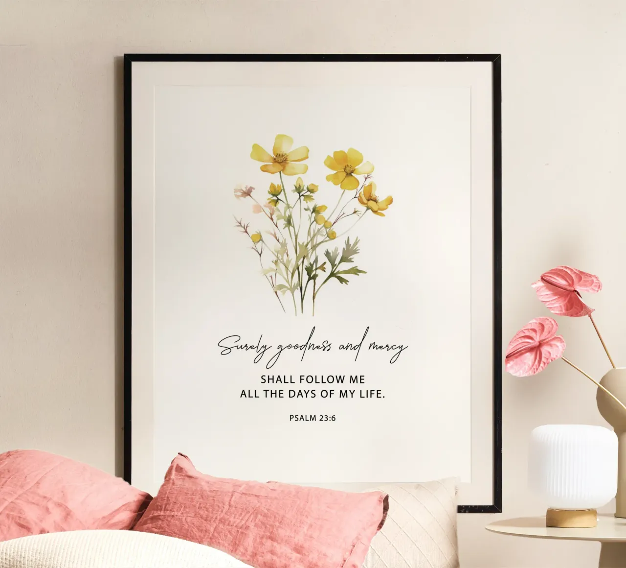 Goodness and Mercy Bloom hahnemühle by vintageshop