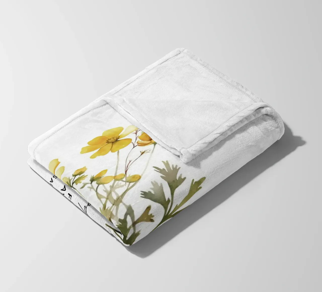 Goodness and Mercy Bloom fleece blanket by vintageshop