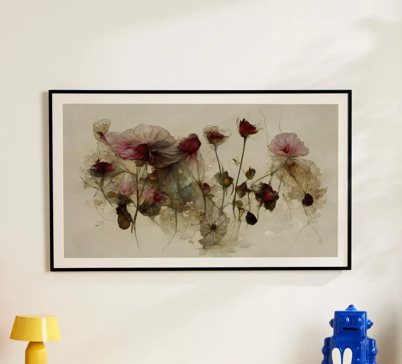 Dry Beauties No 11 poster con telaio in legno da treechild