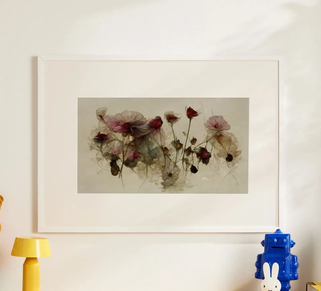 Dry Beauties No 11 poster con telaio in legno da treechild