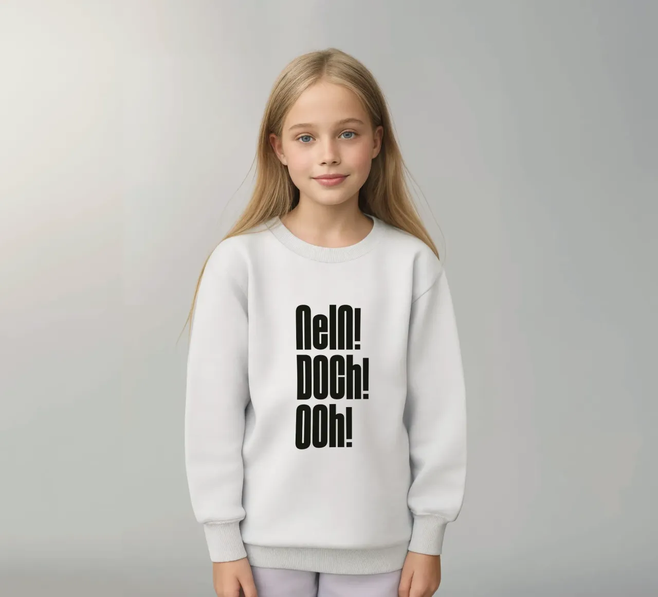 Nein Doch Ohh felpa bambino da Flo Klein