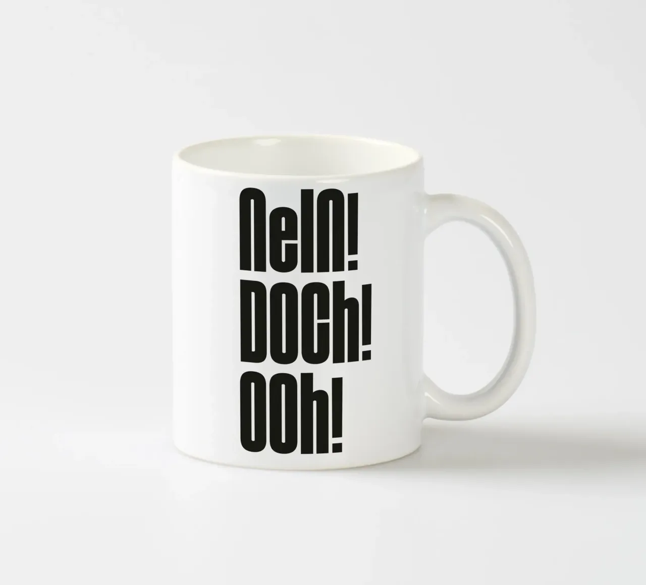 Nein Doch Ohh tazza in ceramica da Flo Klein