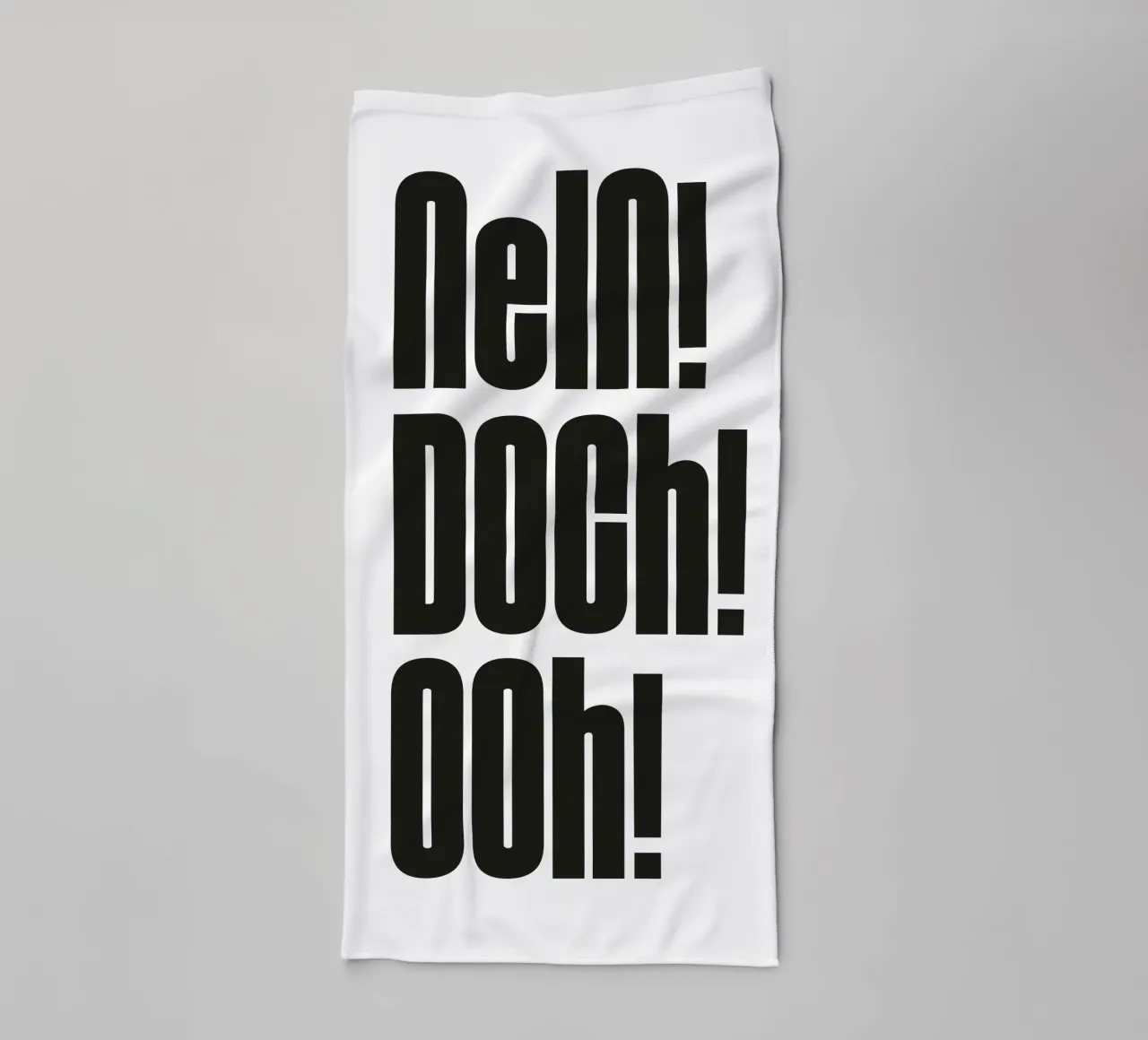 Nein Doch Ohh asciugamano da bagno da Flo Klein