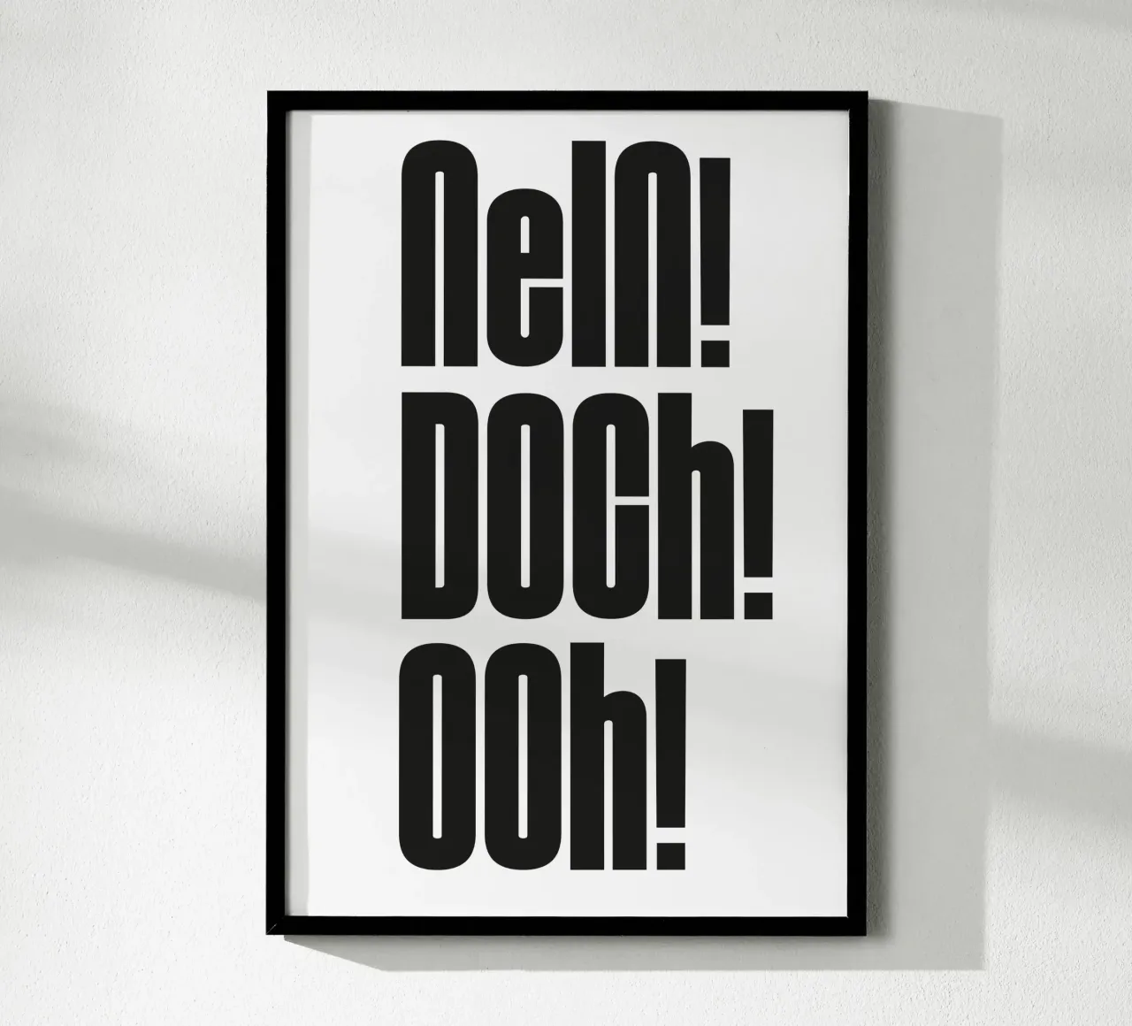 Nein Doch Ohh poster de Flo Klein