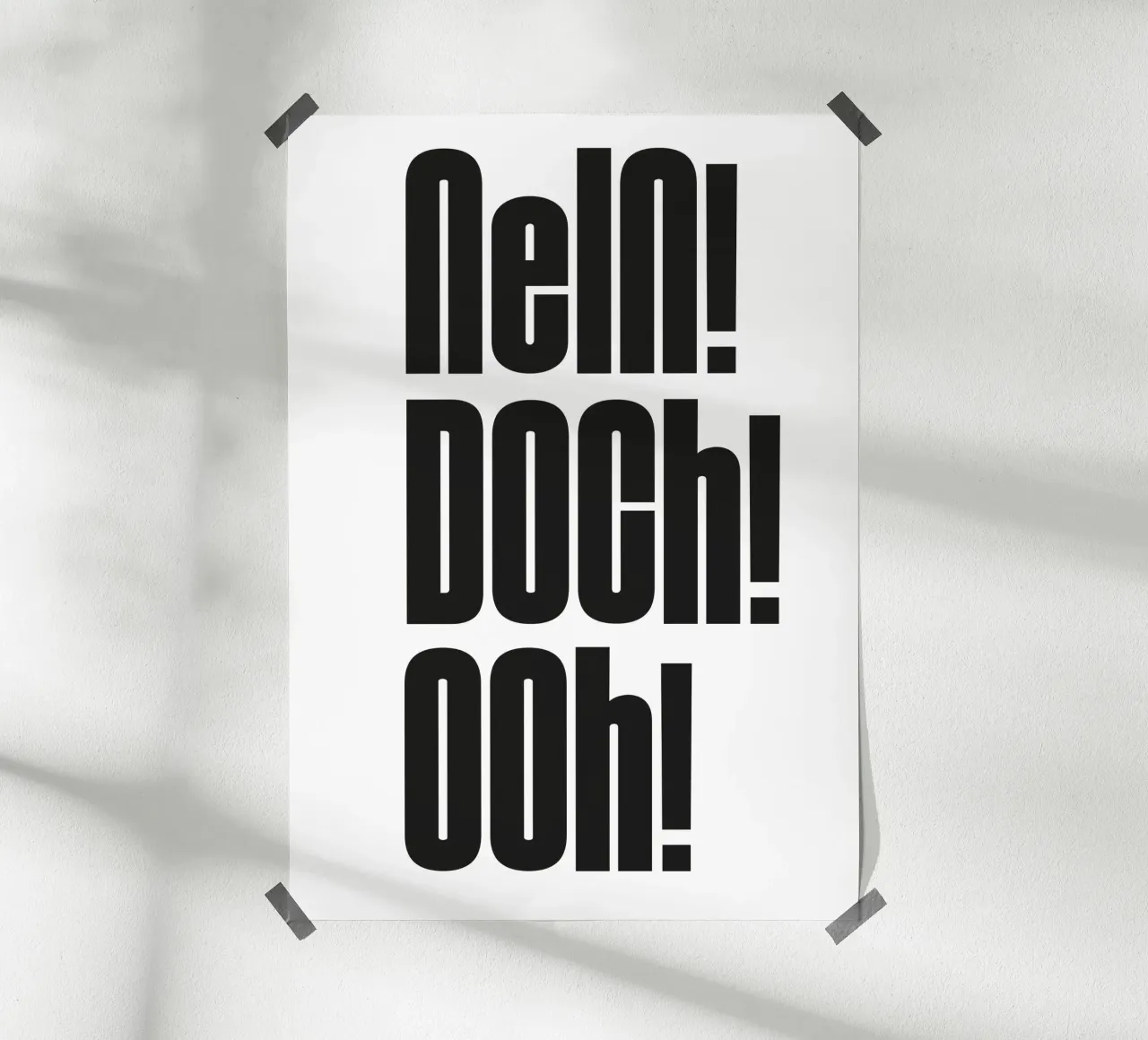 Nein Doch Ohh poster de Flo Klein