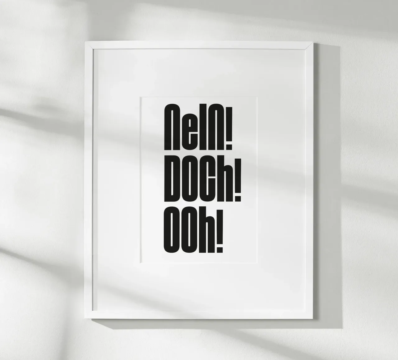 Nein Doch Ohh poster de Flo Klein