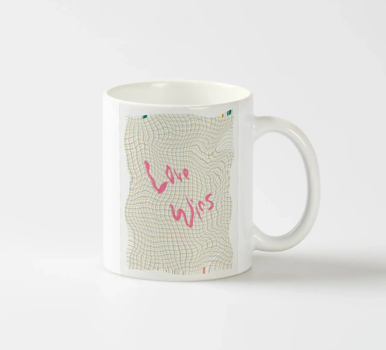 L'amore vince tazza in ceramica da Little Dean