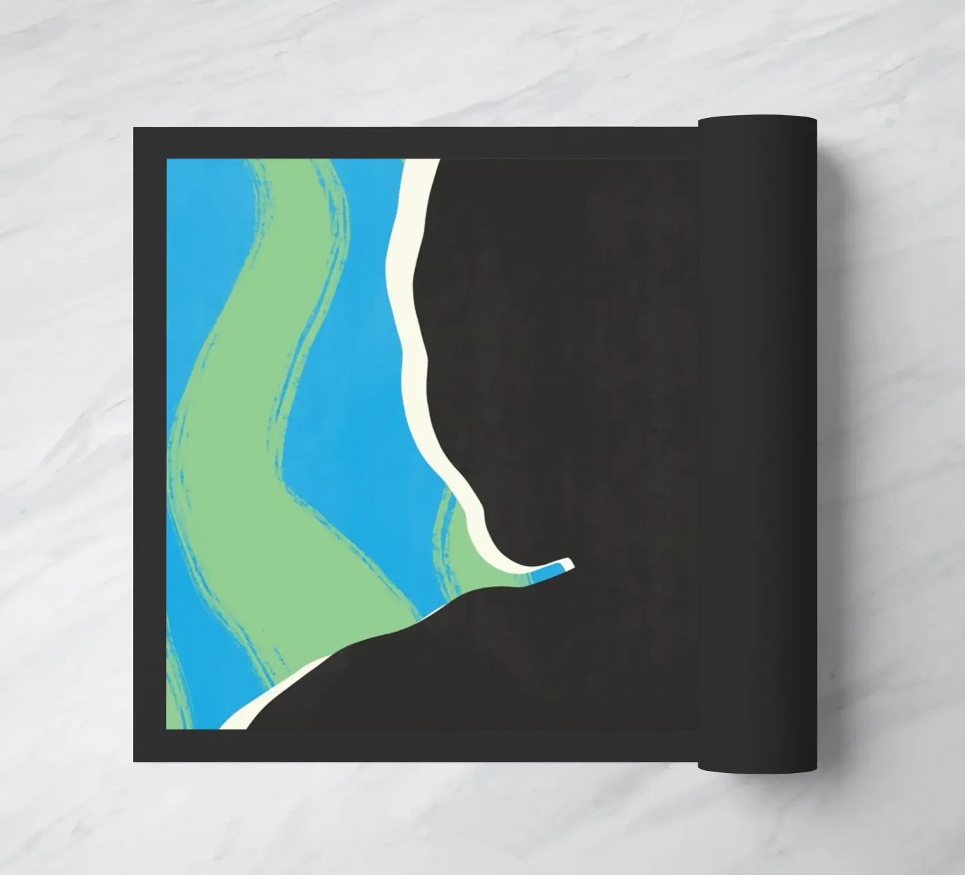 Black model 01 doormat by Little Dean