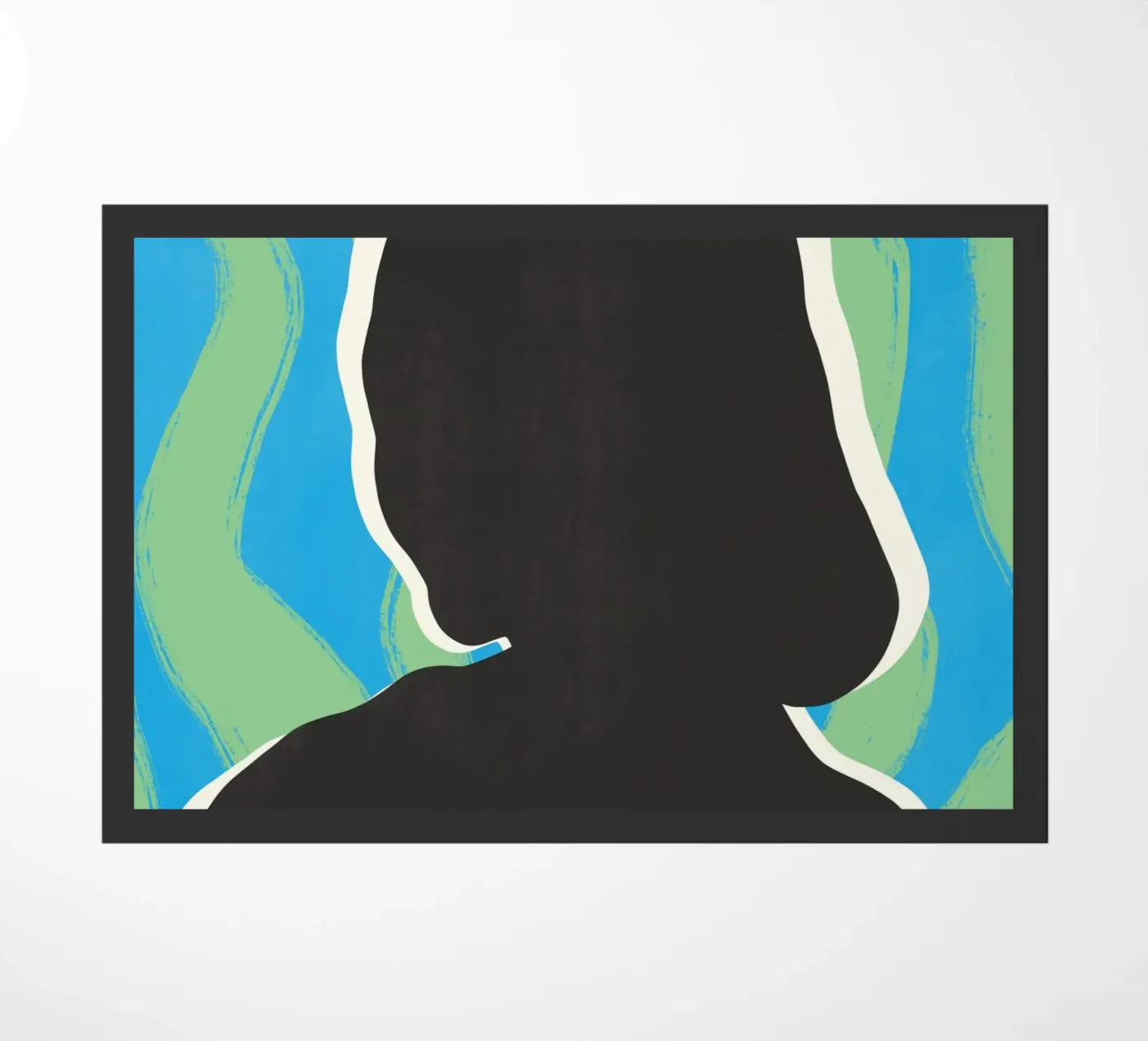 Black model 01 doormat by Little Dean