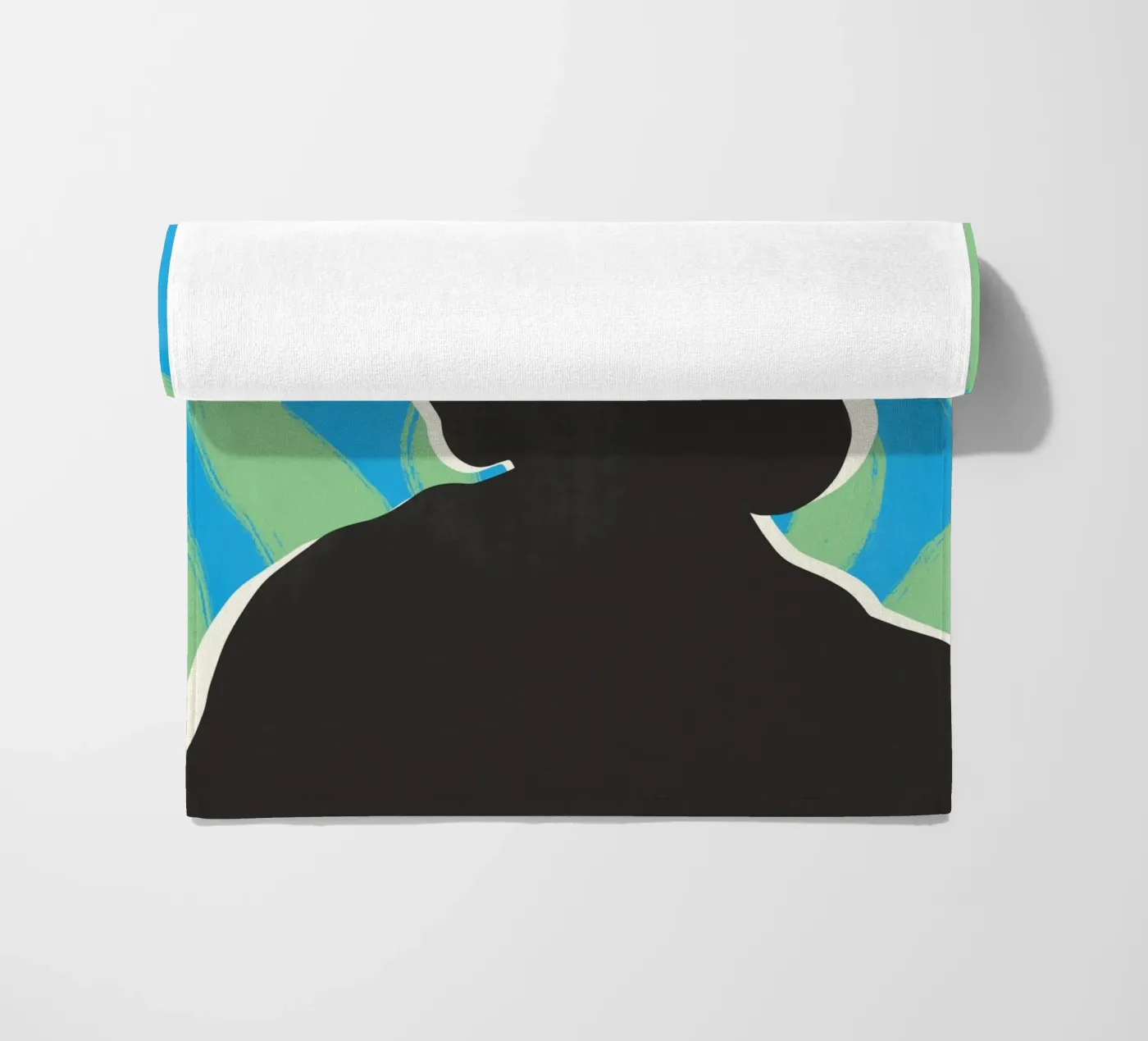 Modello nero 01 telo mare da Little Dean