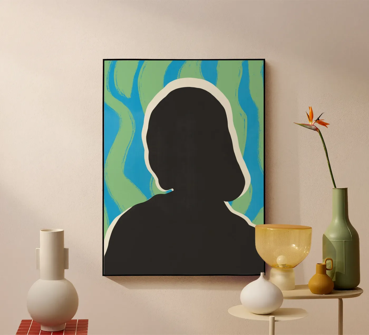 Zwart model 01 acryl van Little Dean