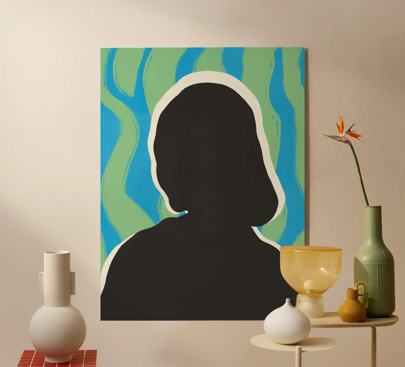 Zwart model 01 acryl van Little Dean