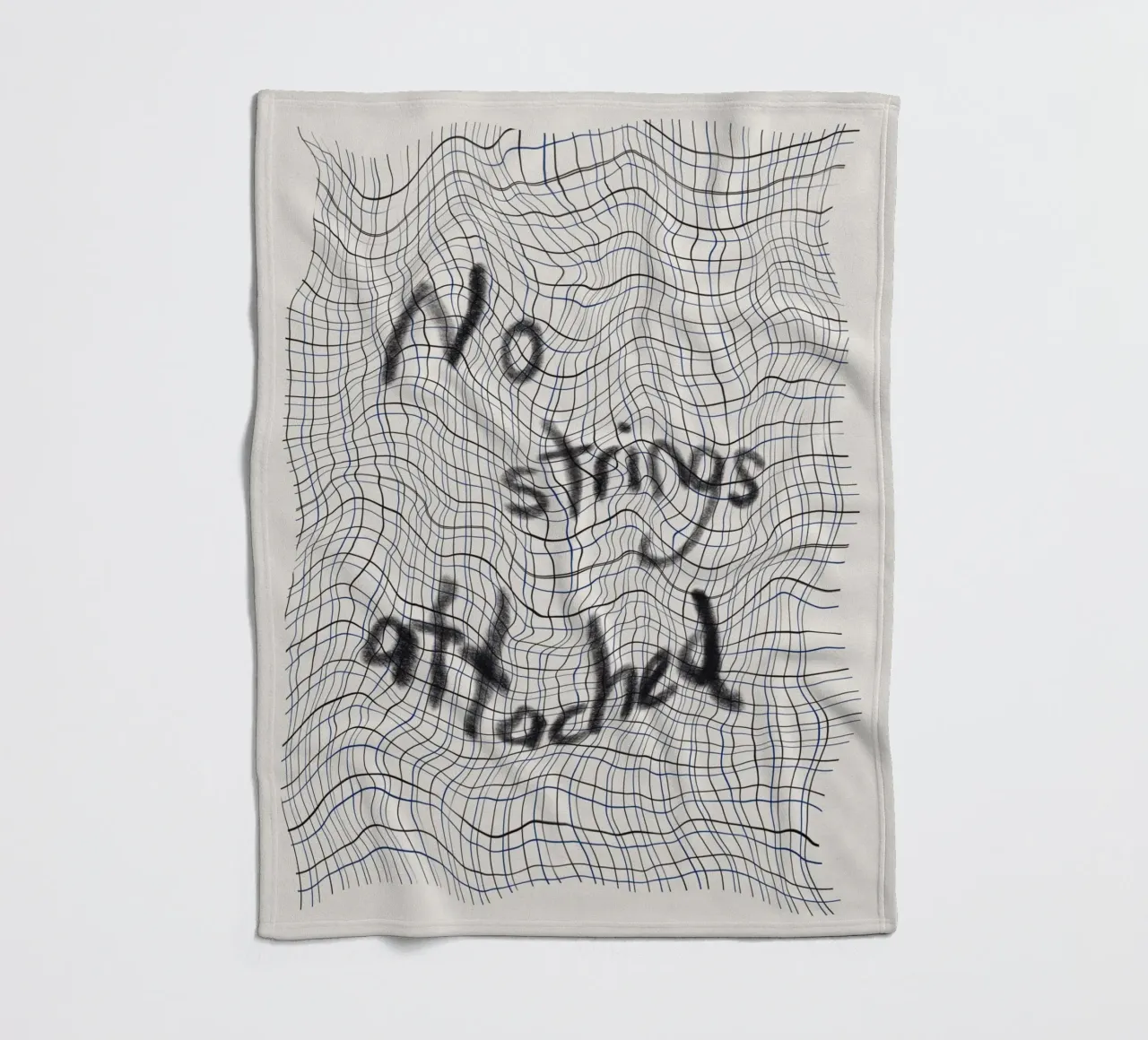 No strings attached fleece blanket by Little Dean