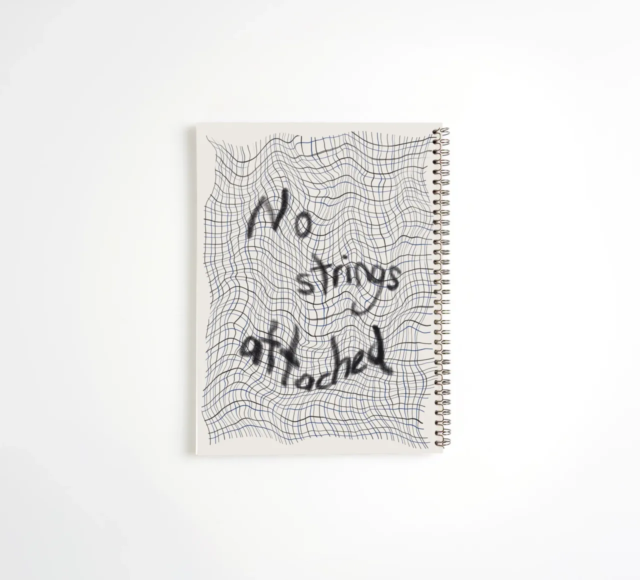No strings attached spiral notebook by Little Dean