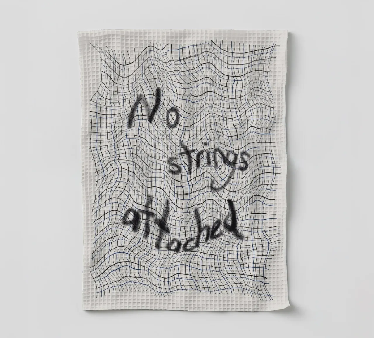 No strings attached tea towel by Little Dean