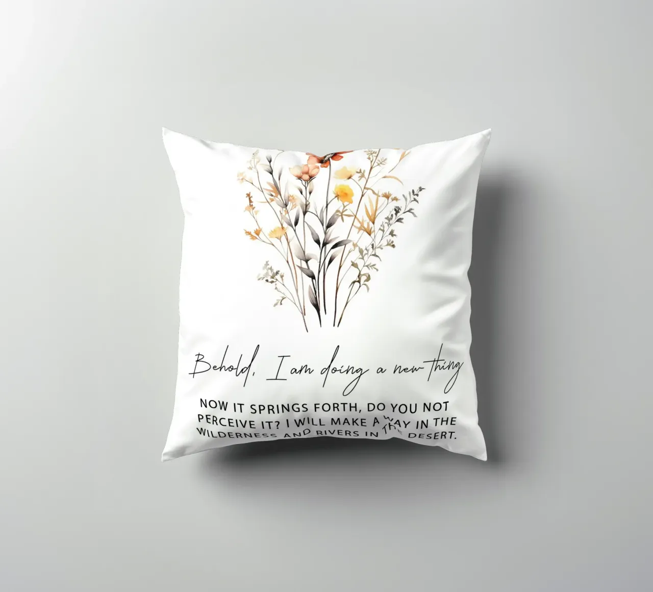 A New Thing Blooms cuscino da vintageshop