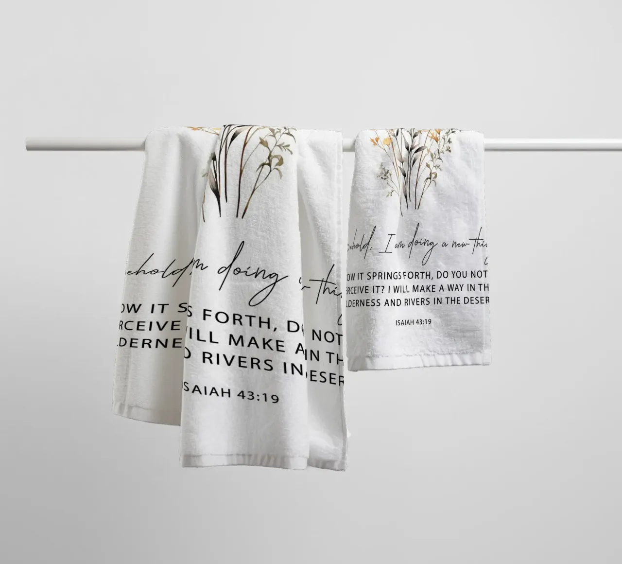 A New Thing Blooms towel by vintageshop