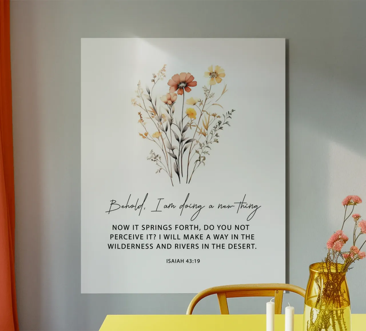 A New Thing Blooms alluminio dibond da vintageshop