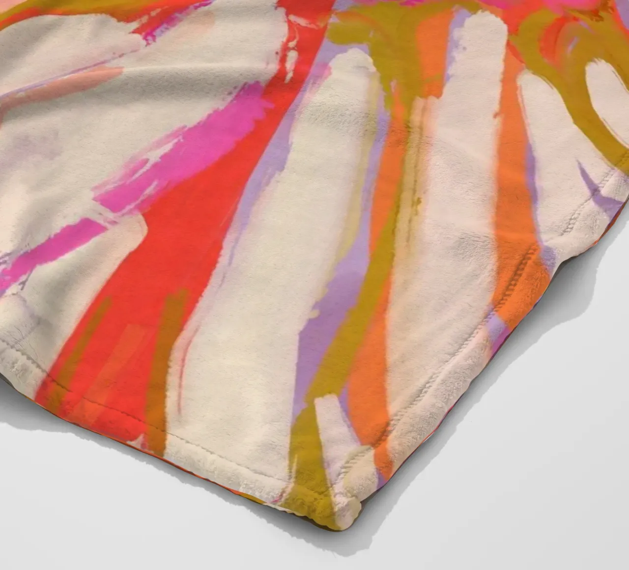 Abstract Flower Detail coperta in pile da treechild