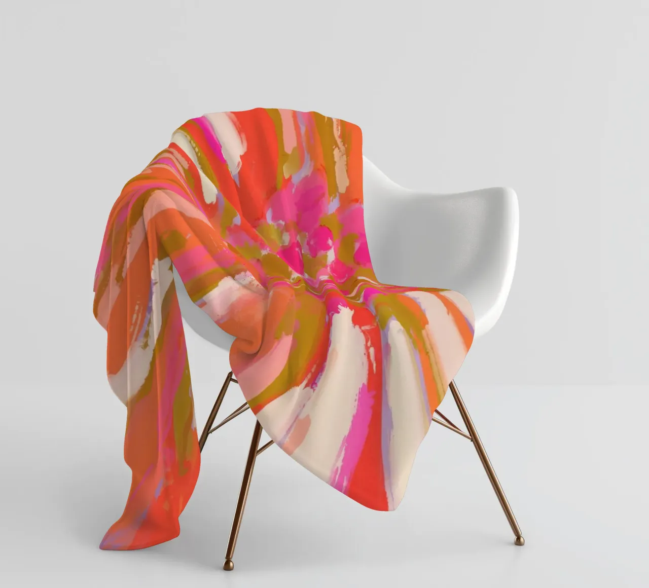 Abstract Flower Detail coperta in pile da treechild