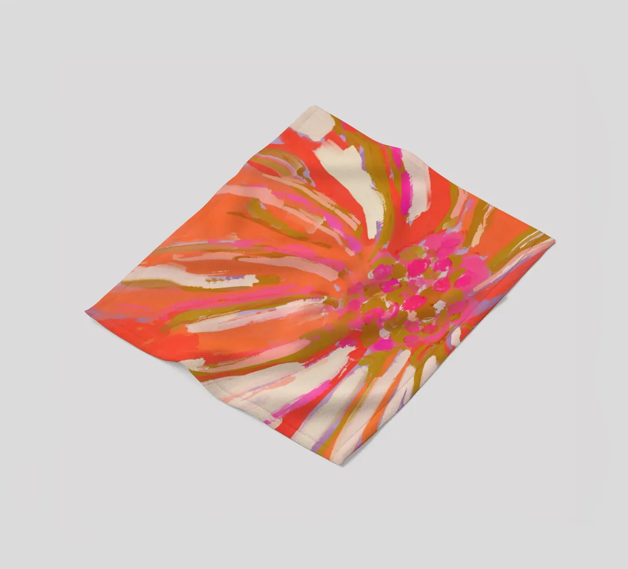 Abstract Flower Detail coperta in pile da treechild