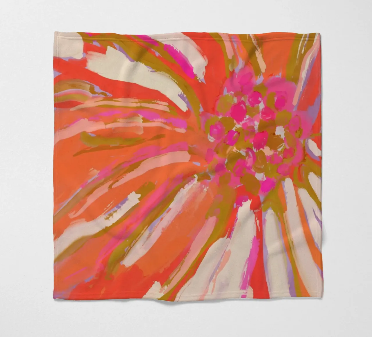 Abstract Flower Detail coperta in pile da treechild