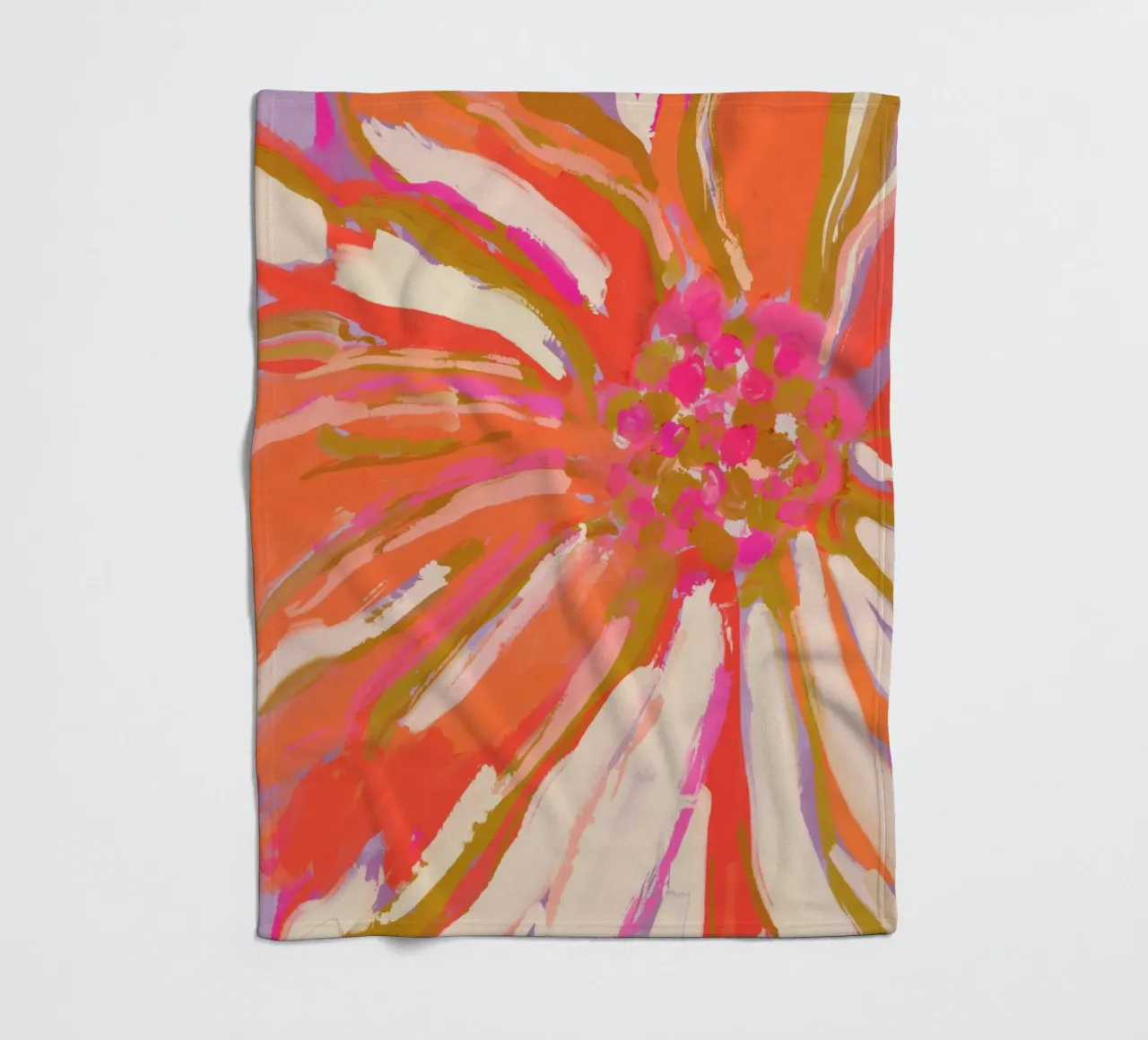 Abstract Flower Detail coperta in pile da treechild