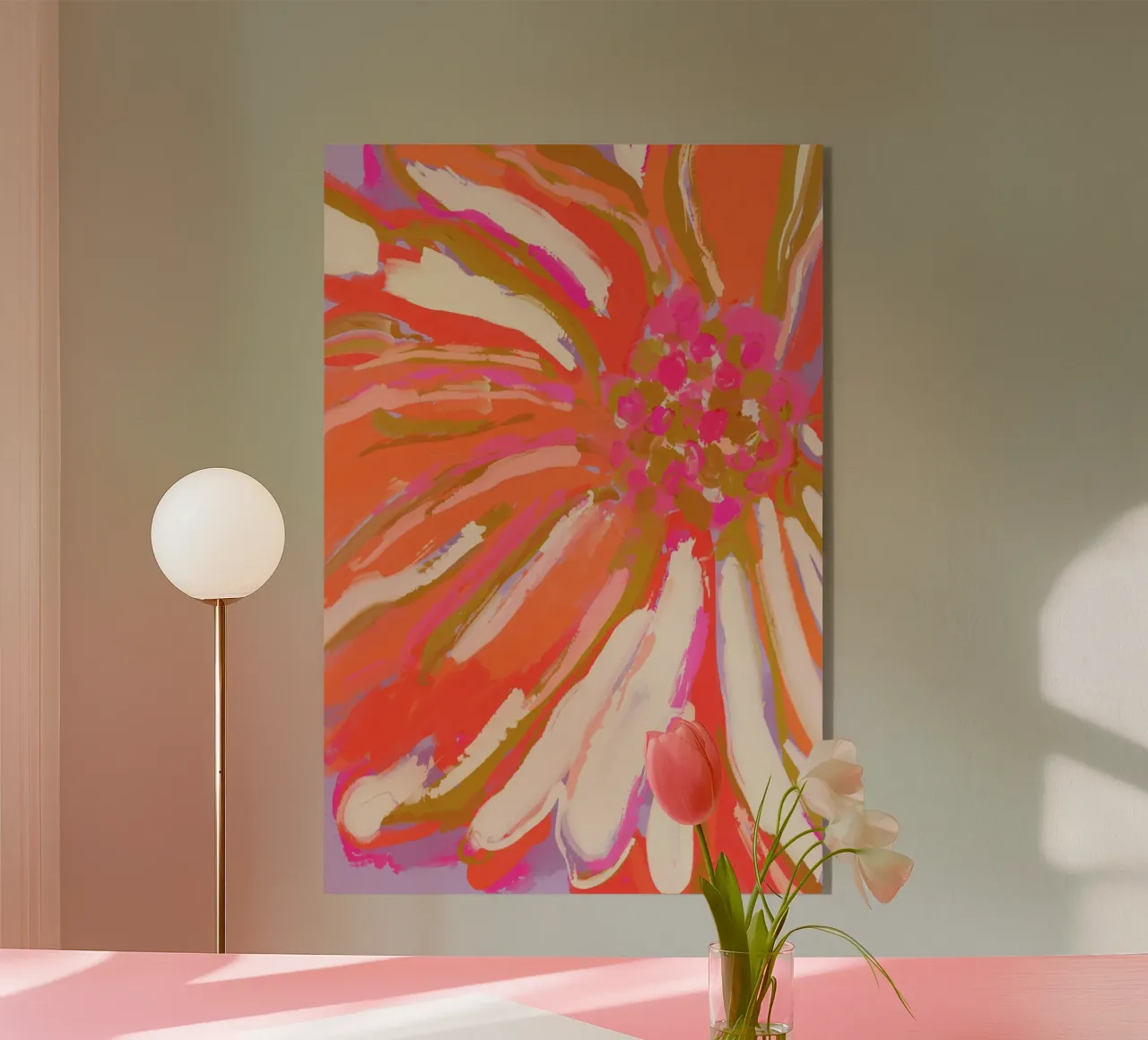 Abstract Flower Detail plexiglass da treechild