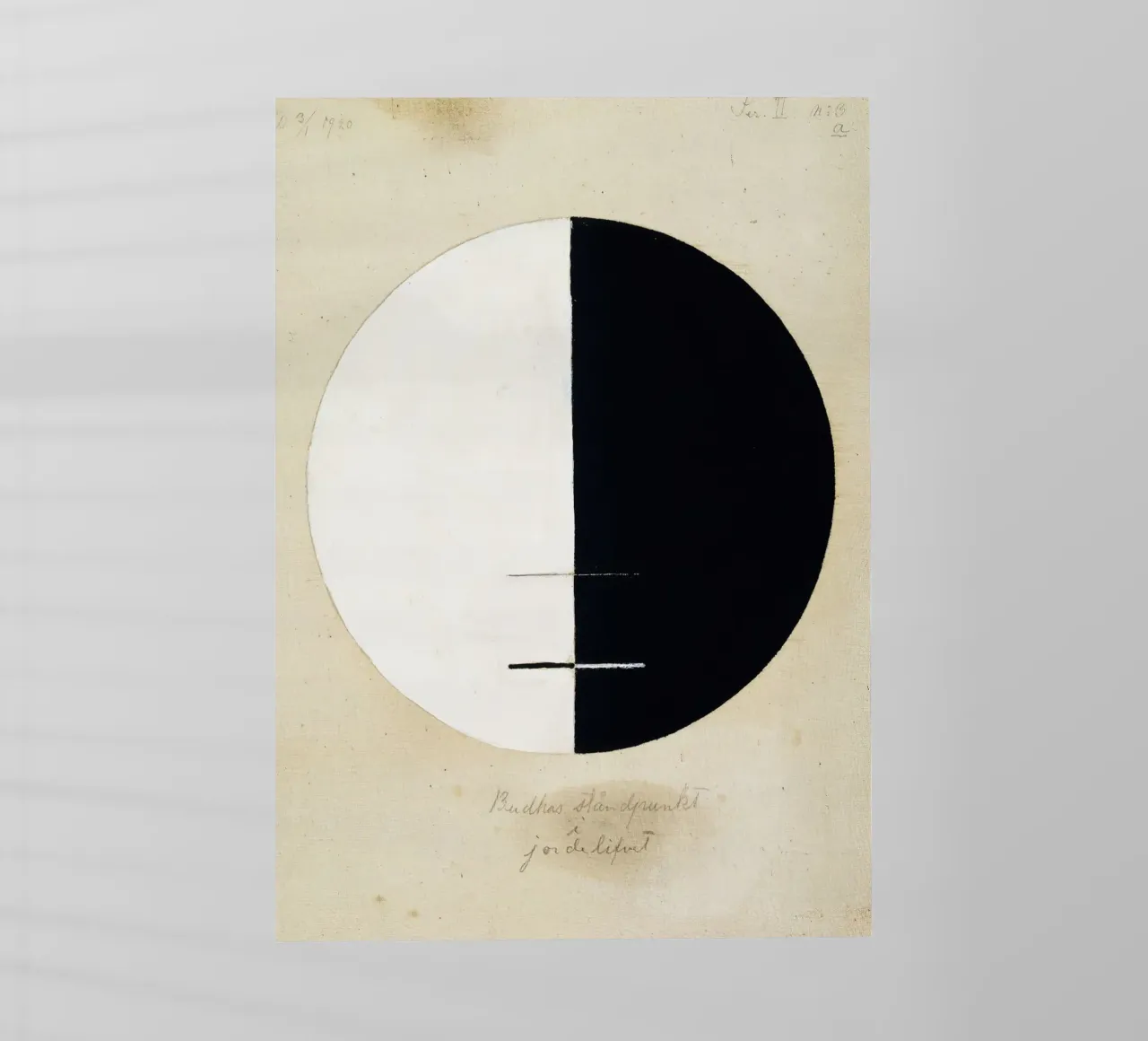 Hilma af Klint Le point de vue des bouddhas sur la vie terrestre n° 3 film rétro-éclairé de Lile Shop