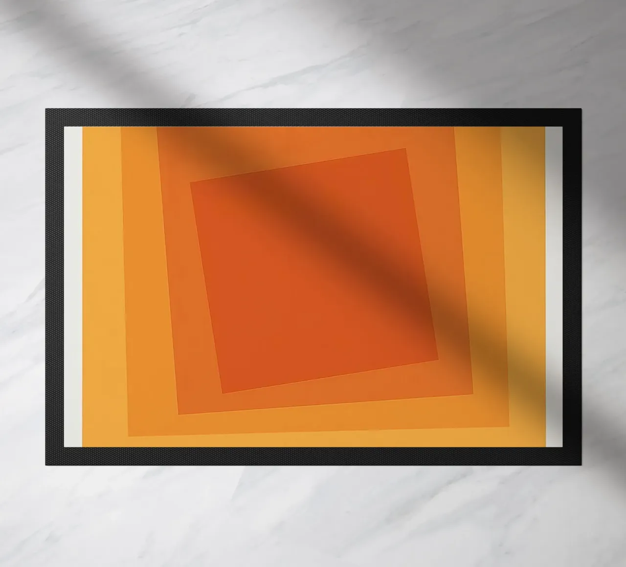 Mostra sulle piazze di Josef Albers zerbino da Lile Shop